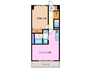 追分駅 徒歩3分 2階の物件間取画像